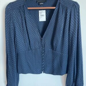 Nordstrom Deep Blue Blouse